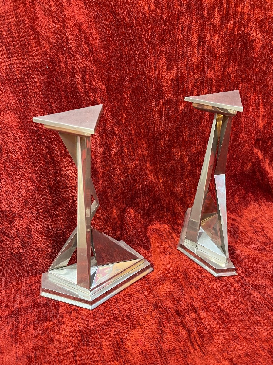 Rare Salvador Dalí Candlesticks, Signed And Numbered, Designed By Castor & Pollux, 1970-photo-3