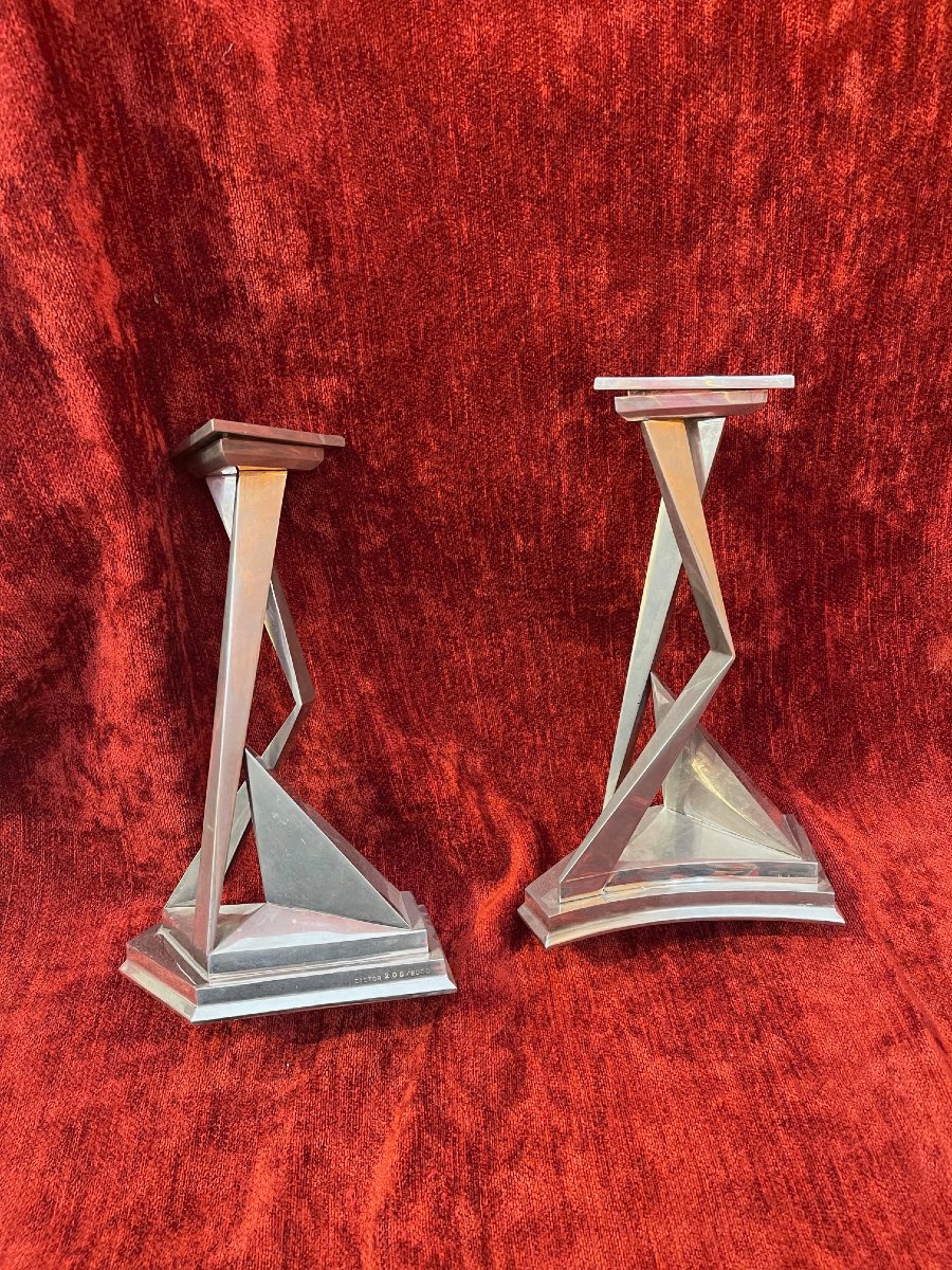 Rare Salvador Dalí Candlesticks, Signed And Numbered, Designed By Castor & Pollux, 1970