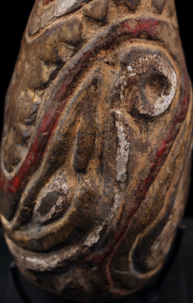 Flûte En Poterie, Art Tribal, Art Océanien, Océanie, Papouasie Nouvelle Guinée, Instrument-photo-3
