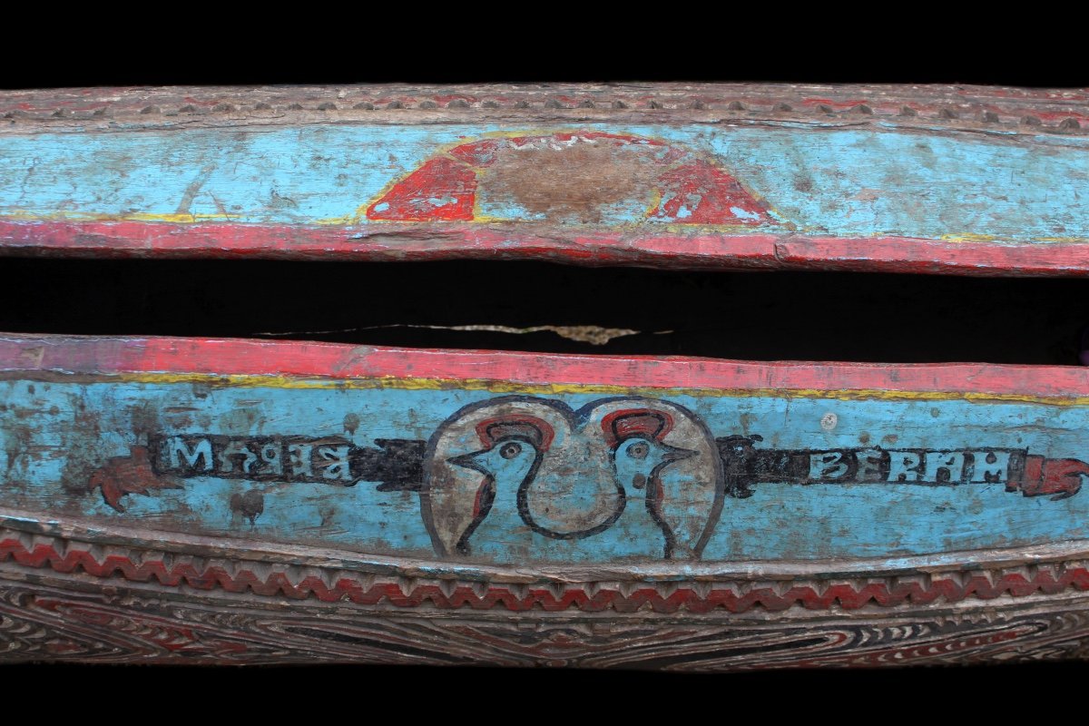 Imposing Slit Gong Drum, Papua New Guinea, Oceania, Tribal Art, Oceanic Art-photo-2