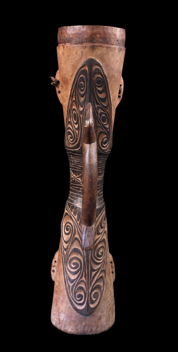 Tambour à Mains, Instrument Traditionnel, Art Océanien, Art Tribal, Papouasie Nouvelle Guinée-photo-2