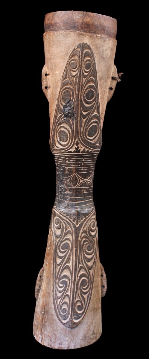 Tambour à Mains, Instrument Traditionnel, Art Océanien, Art Tribal, Papouasie Nouvelle Guinée-photo-4