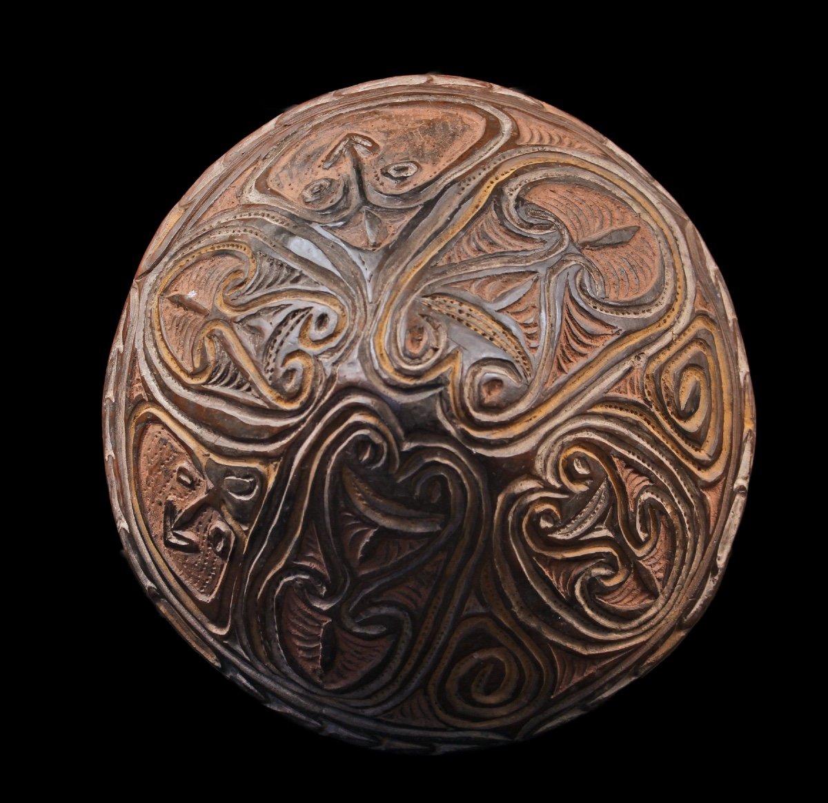 Terracotta Bowl, Papua New Guinea, Oceania, Primitive Arts, Oceanic Art, Tribal Art-photo-3