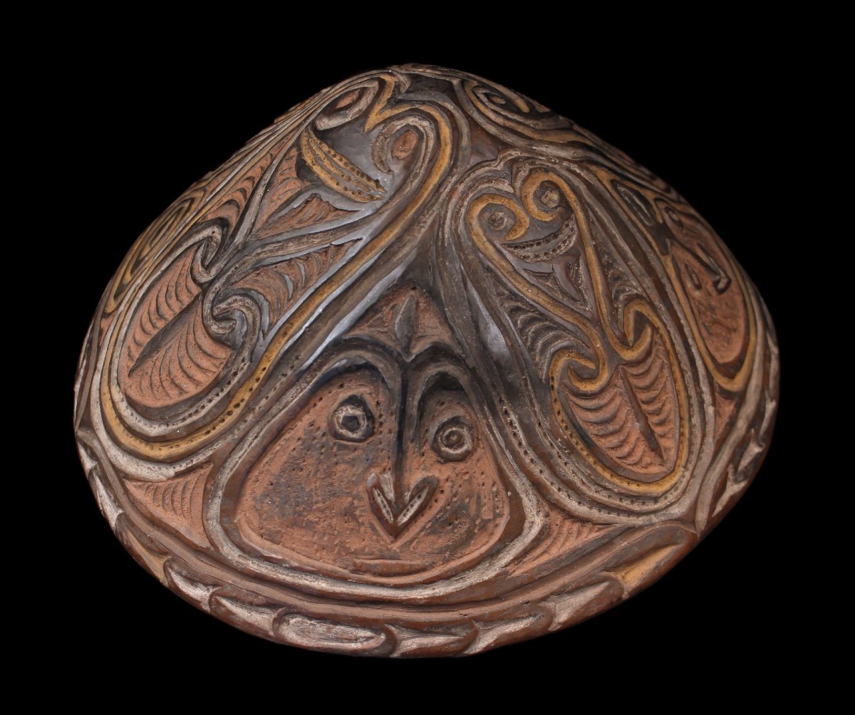 Terracotta Bowl, Papua New Guinea, Oceania, Primitive Arts, Oceanic Art, Tribal Art-photo-2