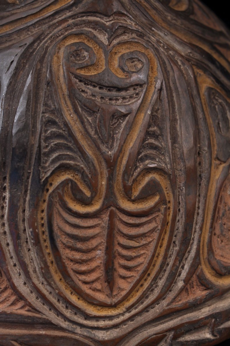 Terracotta Bowl, Papua New Guinea, Oceania, Primitive Arts, Oceanic Art, Tribal Art-photo-4