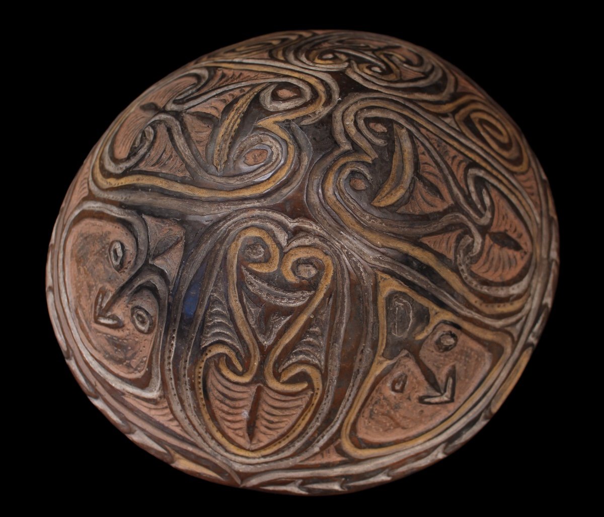 Terracotta Bowl, Papua New Guinea, Oceania, Primitive Arts, Oceanic Art, Tribal Art-photo-5