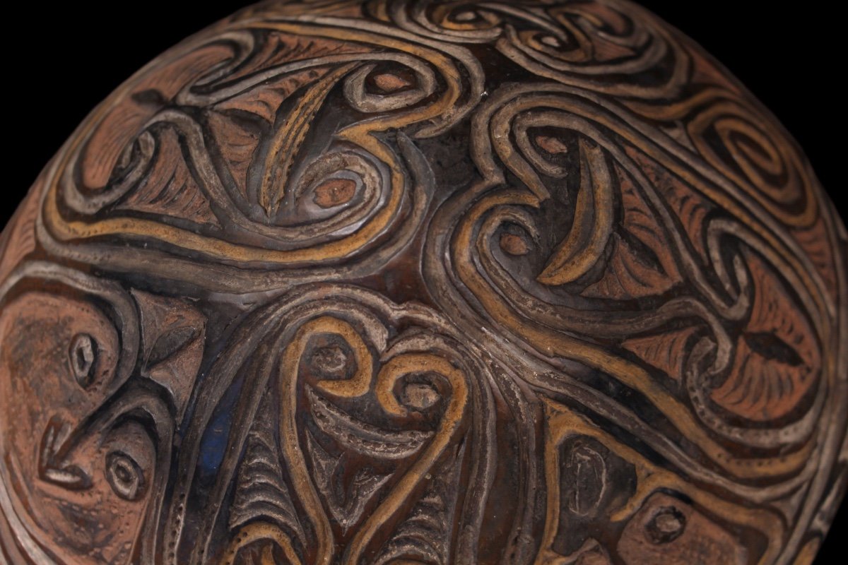 Terracotta Bowl, Papua New Guinea, Oceania, Primitive Arts, Oceanic Art, Tribal Art-photo-6