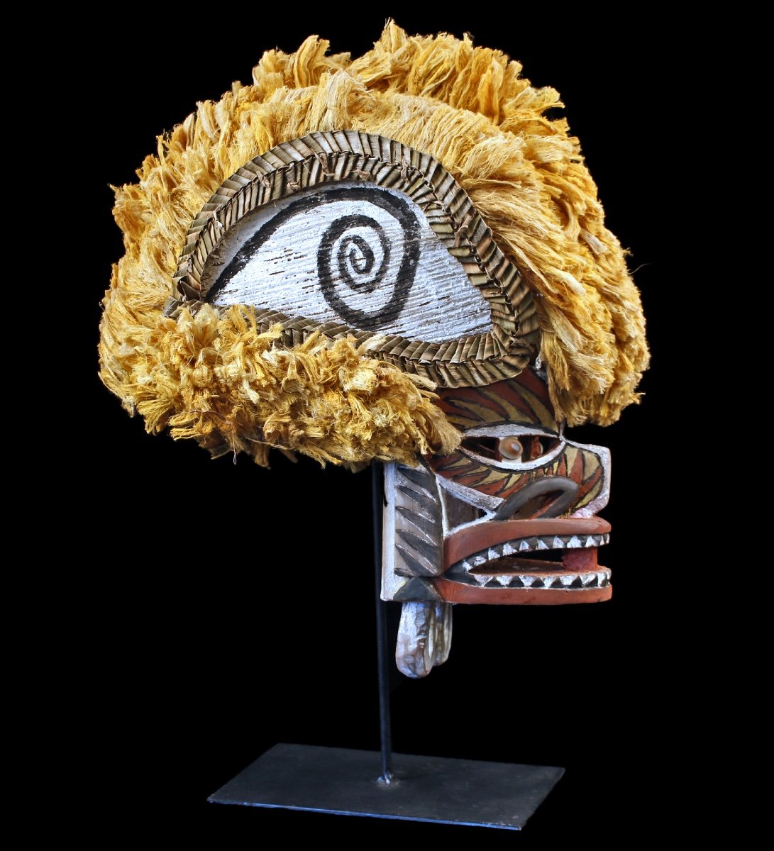 Masque Tatanua, Masque Malagan, Iles Tabar, Papouasie Nouvelle Guinée, Art Océanien, Art Tribal-photo-2