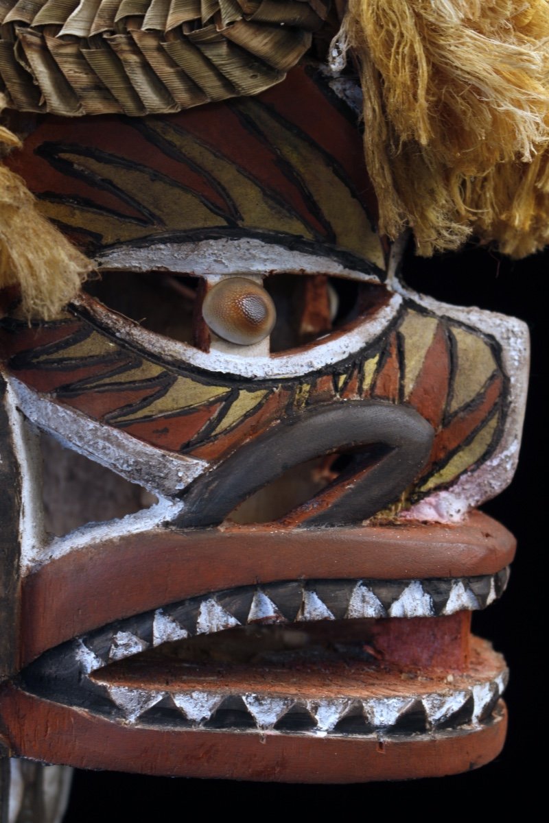Tatanua Mask, Malagan Mask, Tabar Islands, Papua New Guinea, Oceanic Art, Tribal Art-photo-3