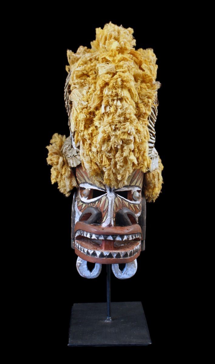 Masque Tatanua, Masque Malagan, Iles Tabar, Papouasie Nouvelle Guinée, Art Océanien, Art Tribal-photo-4