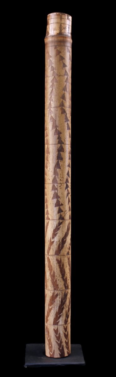 Flûte En Bambou, Instrument Traditionnel, Art Tribal, Art Océanien, Vanuatu, Océanie-photo-2
