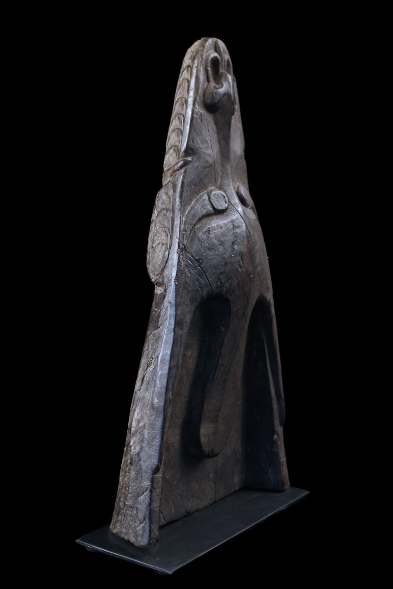 Prow Of Dugout Canoe, Papua New Guinea, Oceania, Primitive Art, Oceanic Art, Marine Object-photo-2