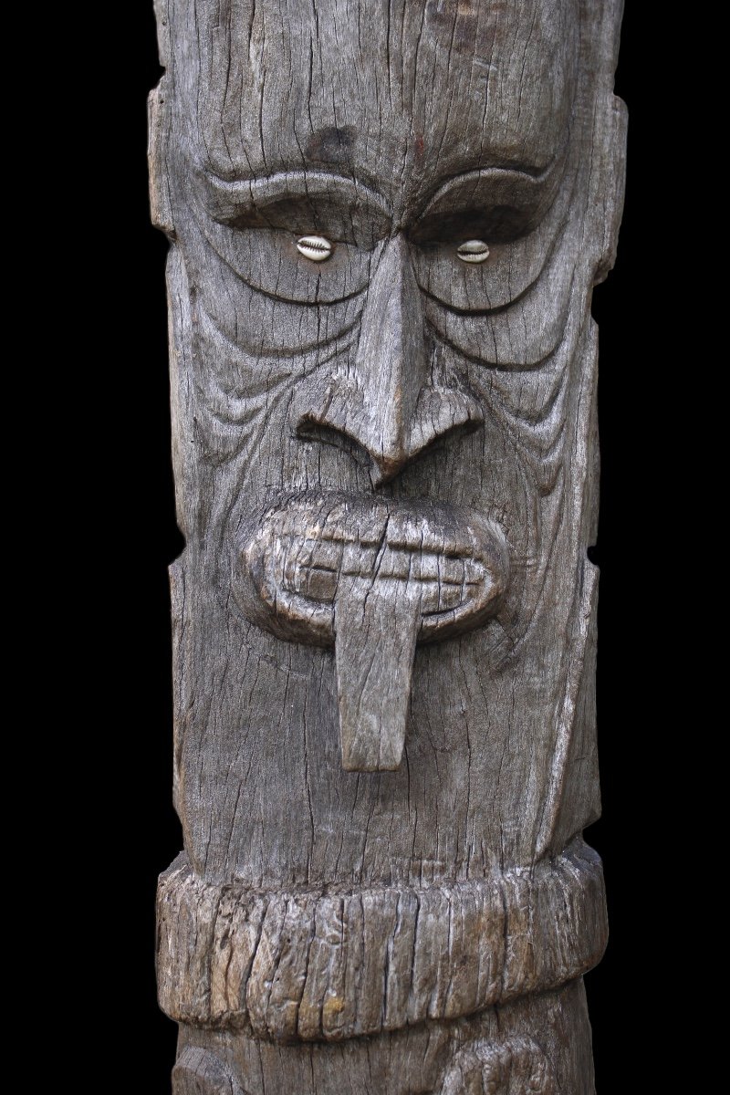 Poteau De Case, Totem, Art Tribal, Art Océanien, Papouasie Nouvelle Guinée, Océanie-photo-2