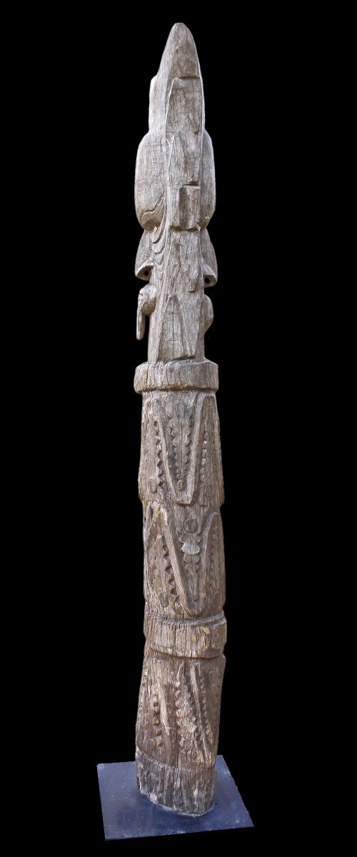 Poteau De Case, Totem, Art Tribal, Art Océanien, Papouasie Nouvelle Guinée, Océanie-photo-3