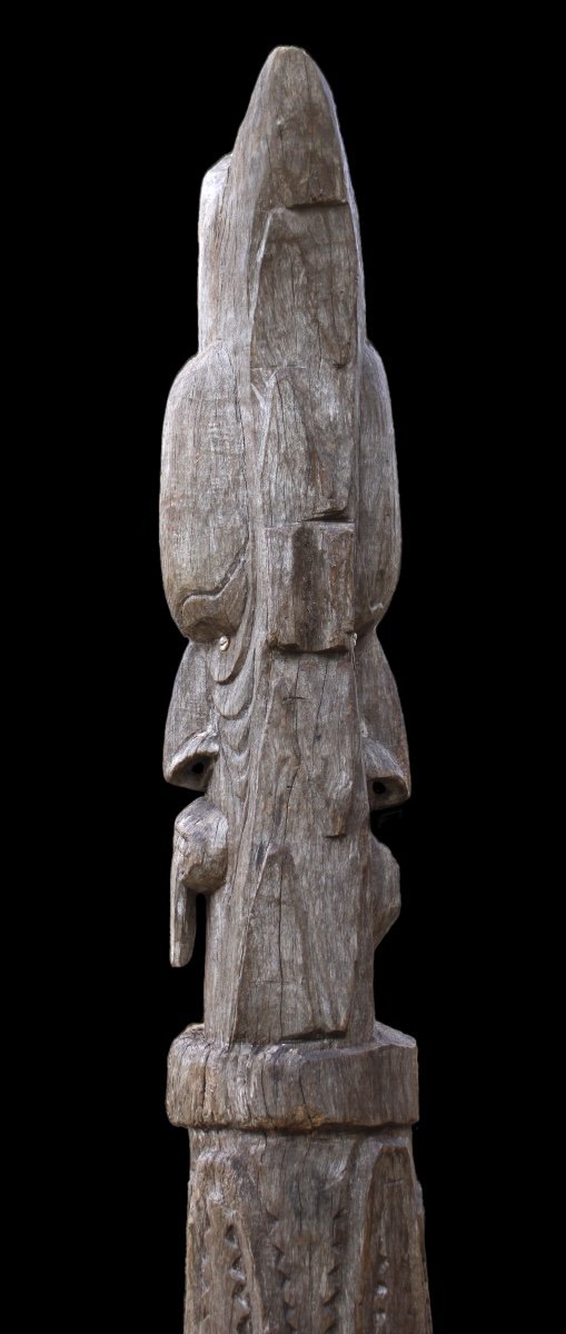 Poteau De Case, Totem, Art Tribal, Art Océanien, Papouasie Nouvelle Guinée, Océanie-photo-4
