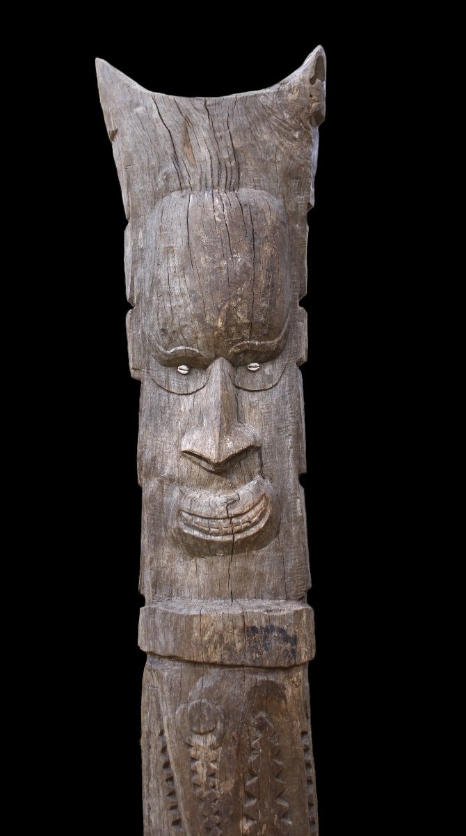 Poteau De Case, Totem, Art Tribal, Art Océanien, Papouasie Nouvelle Guinée, Océanie-photo-7