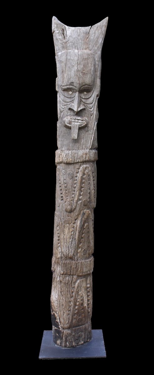 Hut Post, Totem, Tribal Art, Oceanic Art, Papua New Guinea, Oceania