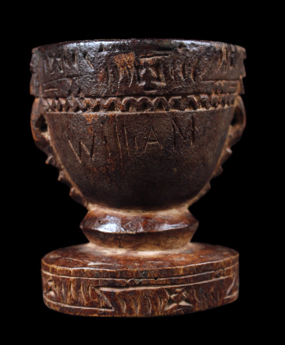 Betel Mortar, Oceanic Art, Tribal Art, Traditional Usual Object, Oceania-photo-7