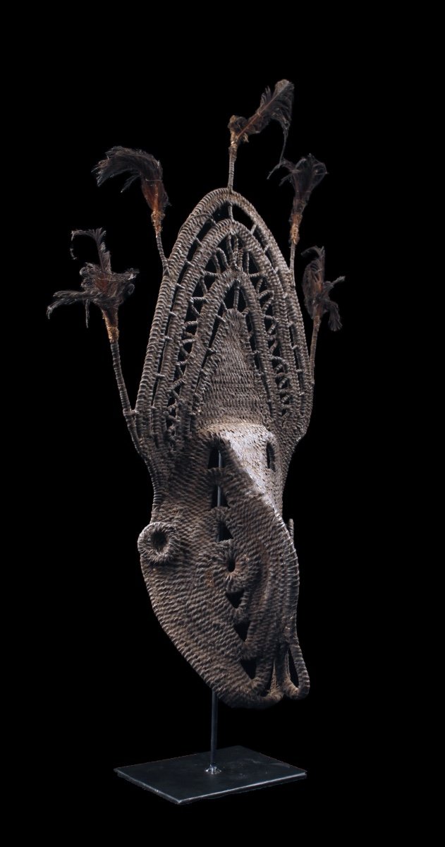 Yam Mask, Mask, Oceania, Primitive Art, Oceanic Art, Tribal Art, Basketwork-photo-2