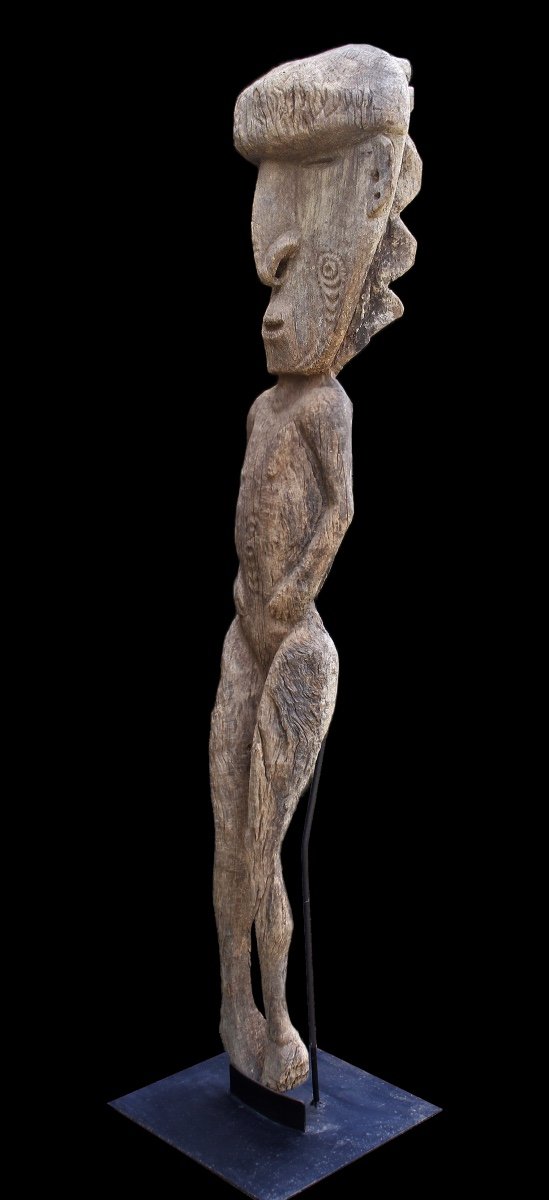 Statue d'Ancêtre, Art Océanien, Art Tribal, Papouasie Nouvelle Guinée, Océanie-photo-3