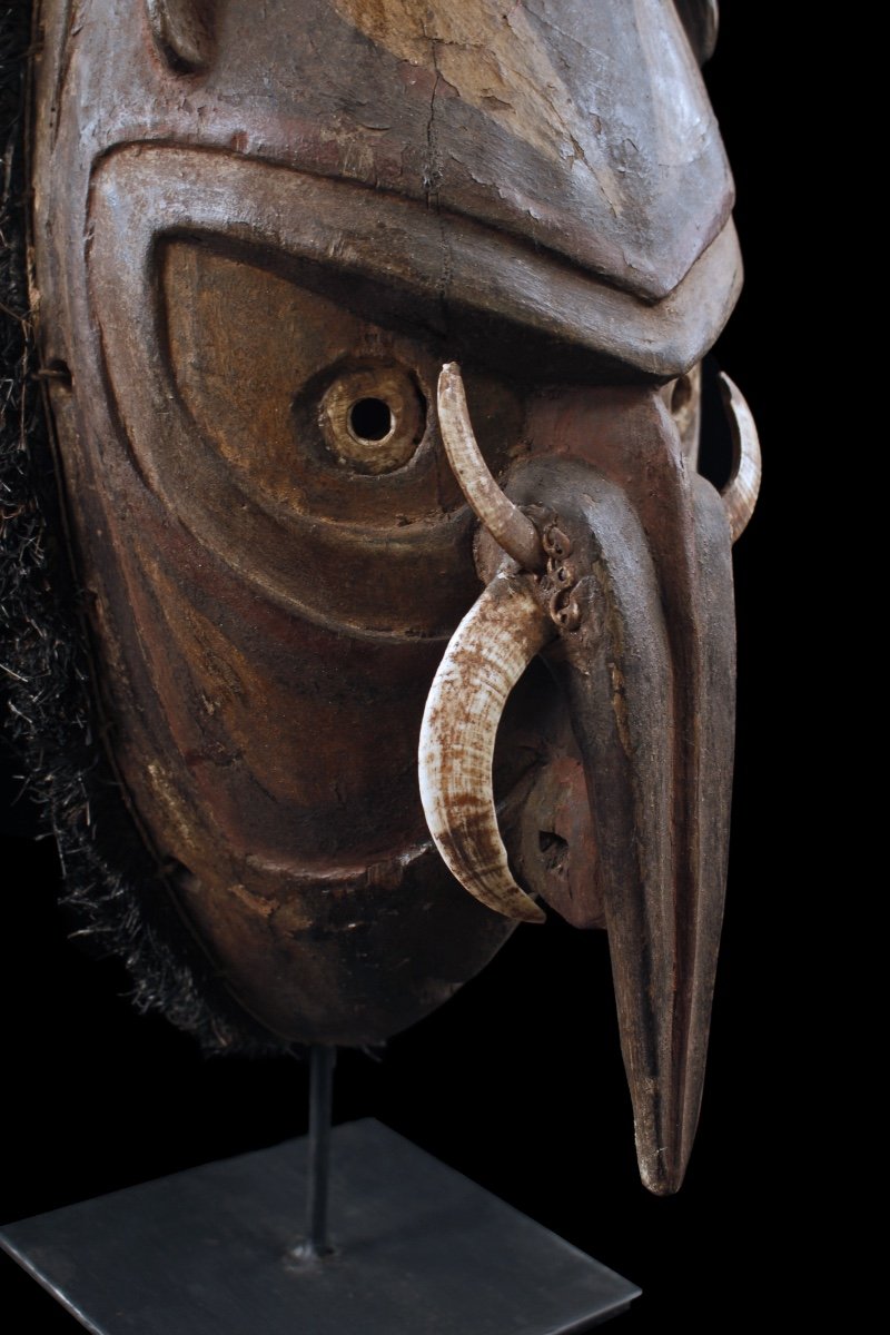 Brag Mask, Pacific Arts, Oceanic Art, Tribal Art, Sculpture, Papua New Guinea-photo-3
