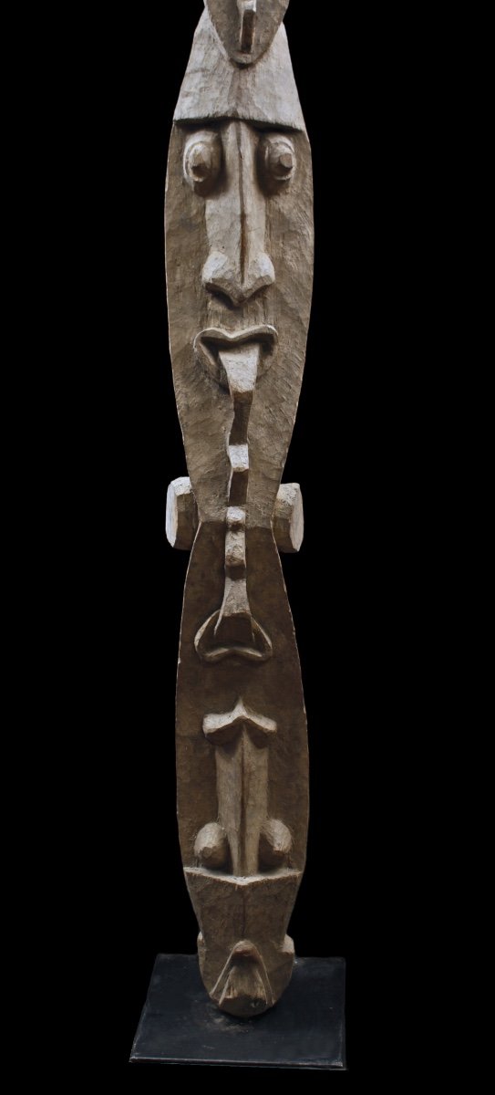 Totem, Poteau De Case, Art Océanien, Art Tribal, Papouasie Nouvelle Guinée, Art Du Pacifique-photo-2