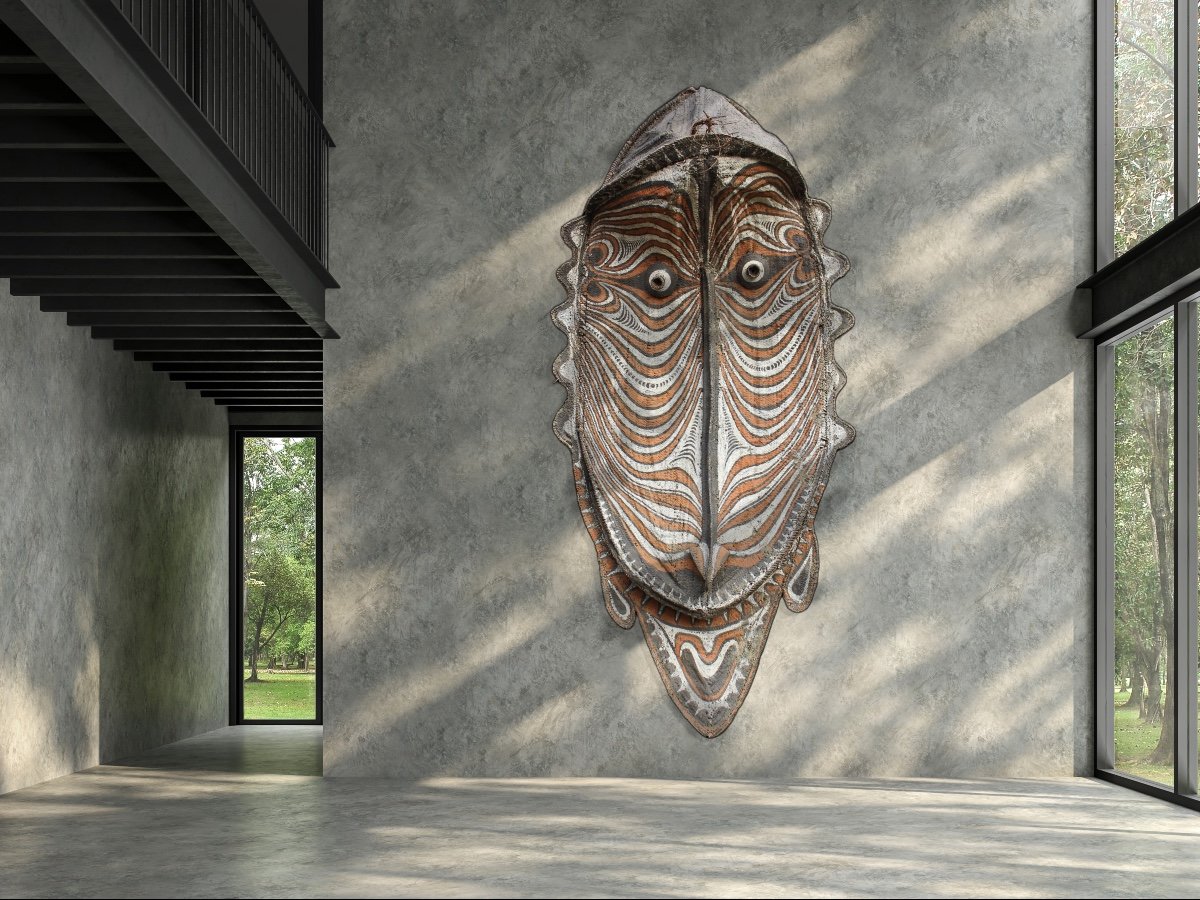 Imposing Gable Mask, Tribal Art, Oceanic Art, Pacific Art, First Arts, Papua New Guinea-photo-8