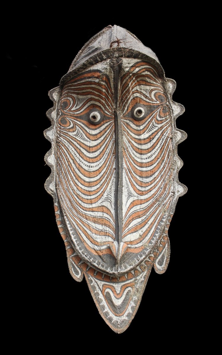 Imposing Gable Mask, Tribal Art, Oceanic Art, Pacific Art, First Arts, Papua New Guinea