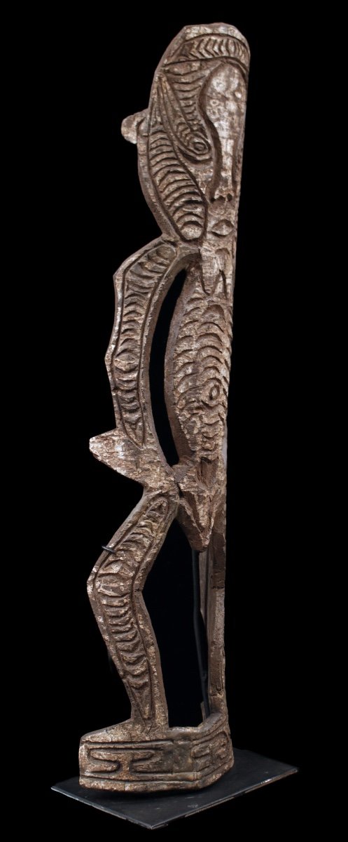 Ritual Charm, Engraved Bark, Tribal Art, Oceanic Art, Oceania, Papua New Guinea-photo-1