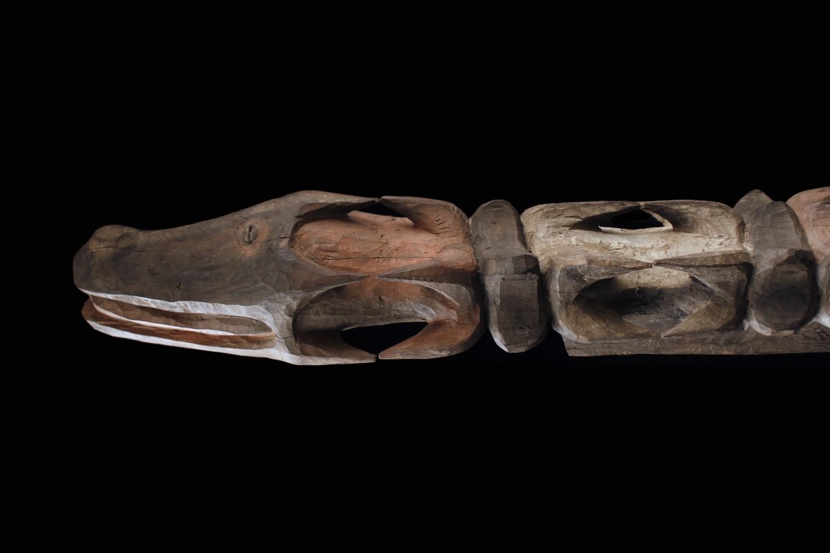 Snake Figure, Tribal Art, Oceanic Art, Sculpture, Papua New Guinea-photo-2