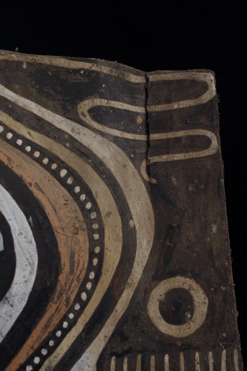 Painted Bark, Kwoma Ethnic Group, Papua New Guinea, Tribal Art, Oceanic Art-photo-2