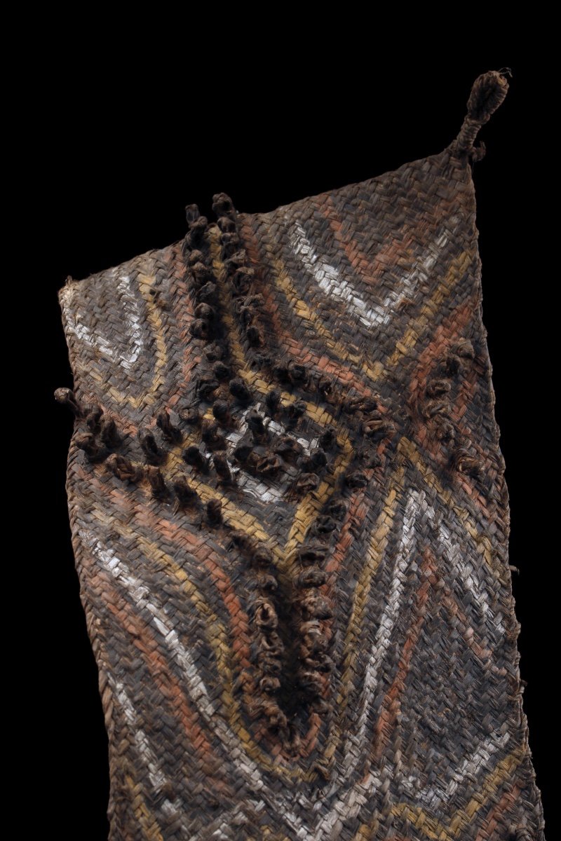 Fiber Cape, Ceremonial Headdress, Tribal Art, Oceanic Art, Papua New Guinea-photo-2