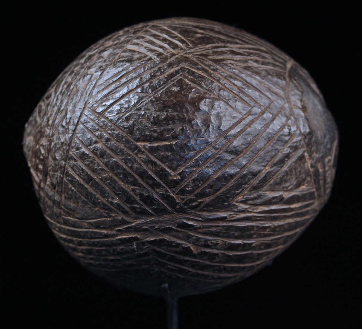 Traditional Flute, Instrument, Carved Coconut, Tribal Art, Oceanic Art, Oceania-photo-4