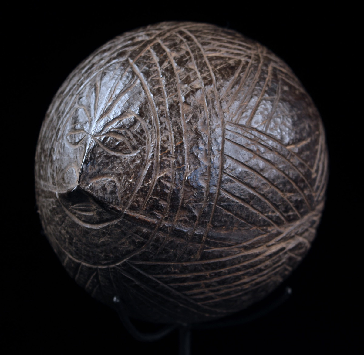 Traditional Flute, Instrument, Carved Coconut, Tribal Art, Oceanic Art, Oceania-photo-5