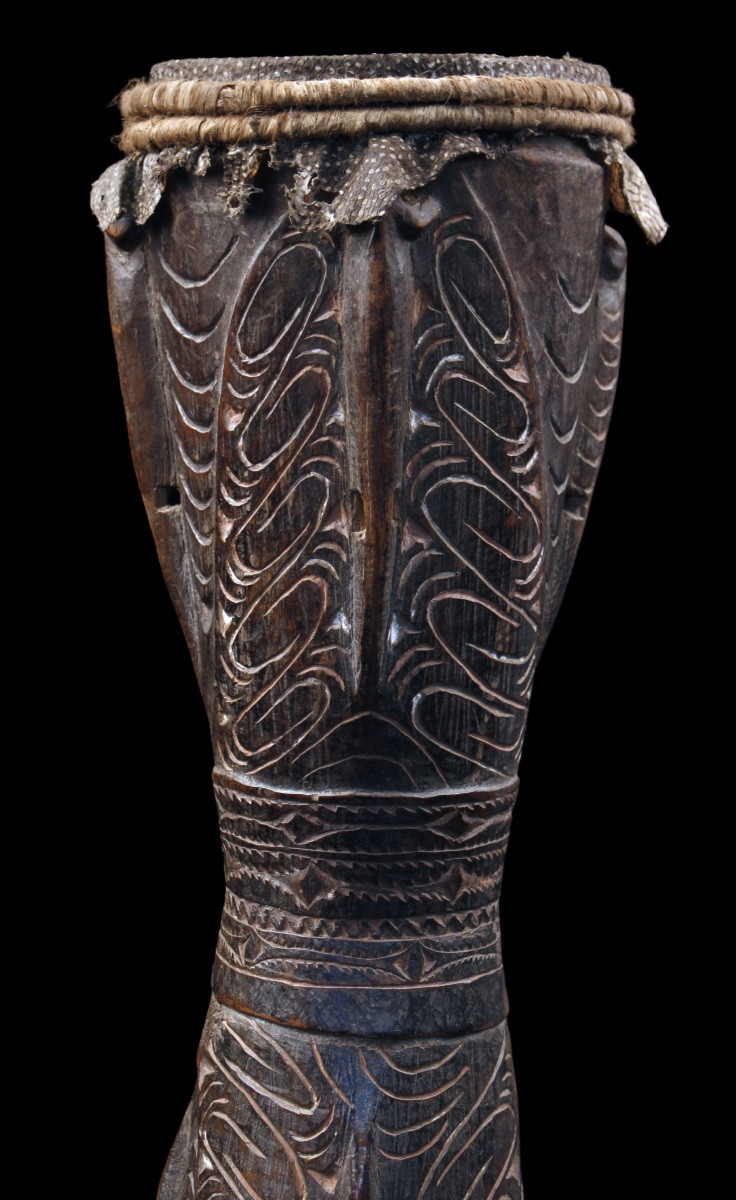 Tambour à Main, Instrument Traditionnel, Art Océanien, Art Tribal, Papouasie Nouvelle Guinée-photo-4