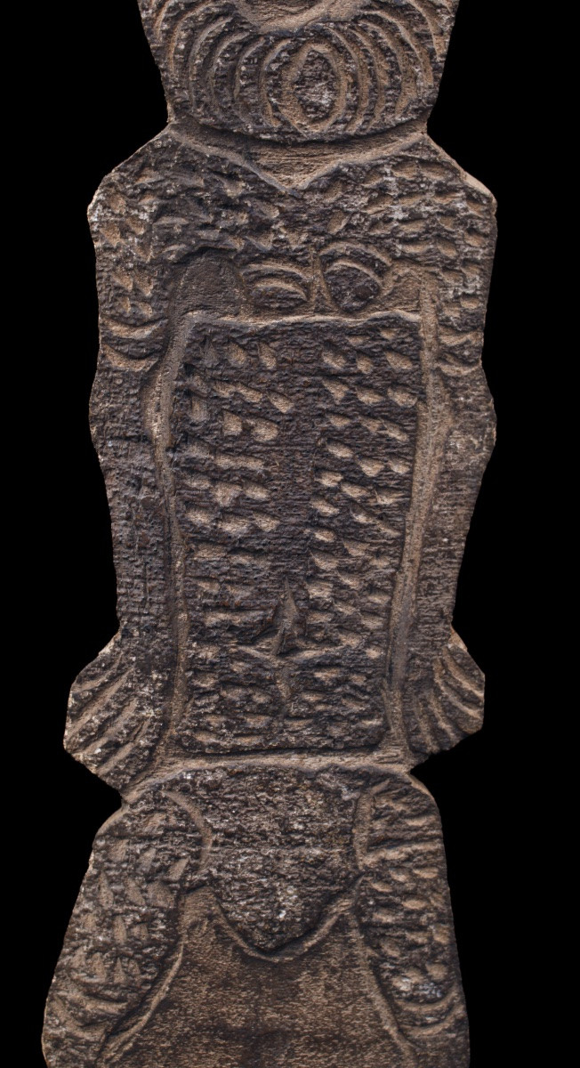 Ritual Charm, Engraved Bark, Tribal Art, Oceanic Art, Oceania, Papua New Guinea-photo-1