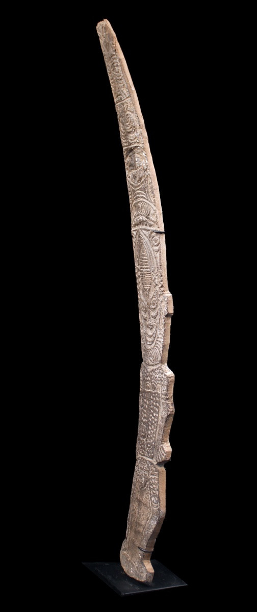 Ritual Charm, Engraved Bark, Tribal Art, Oceanic Art, Oceania, Papua New Guinea-photo-6