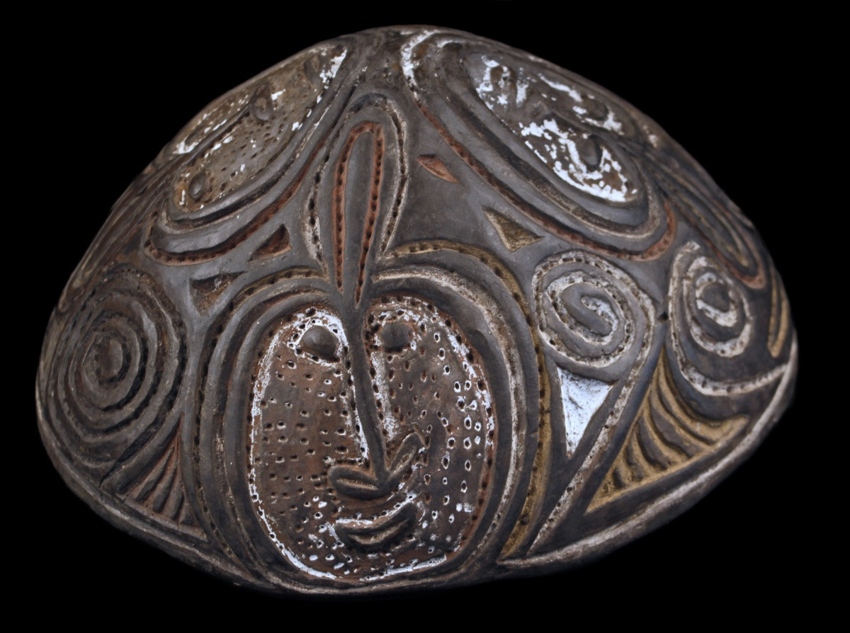 Terracotta Bowl, Papua New Guinea, Oceania, Oceanic Art, Tribal Art-photo-1