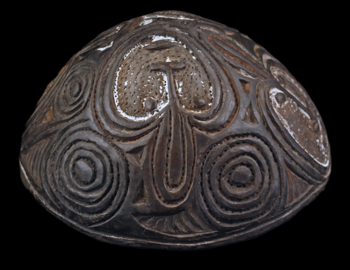 Terracotta Bowl, Papua New Guinea, Oceania, Oceanic Art, Tribal Art-photo-2