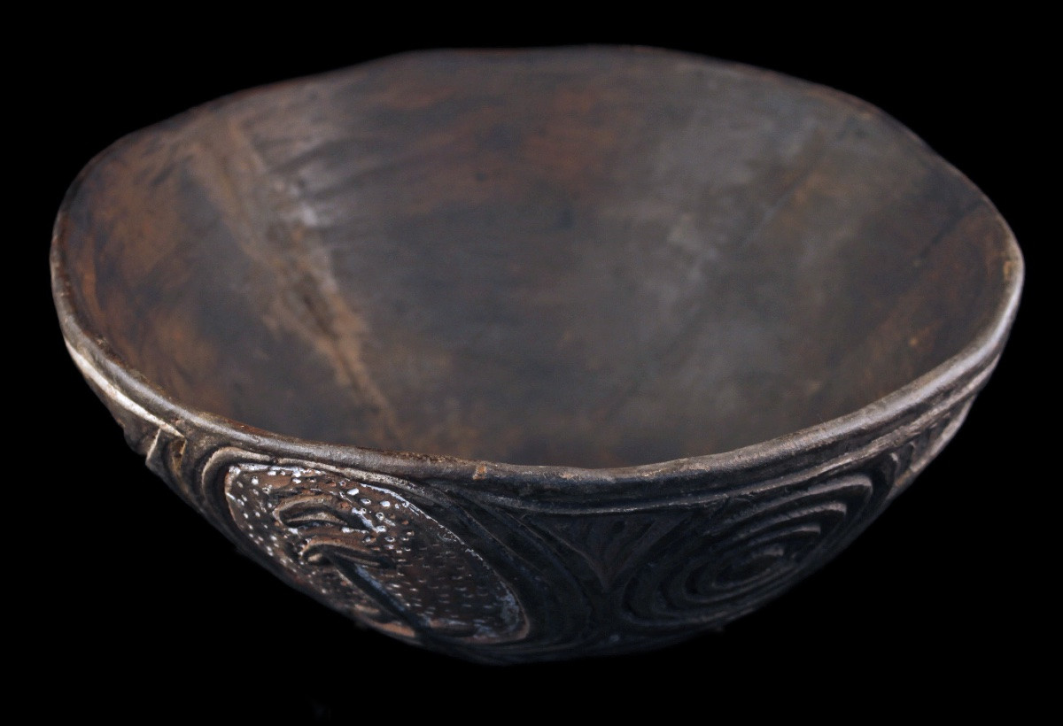 Terracotta Bowl, Papua New Guinea, Oceania, Oceanic Art, Tribal Art-photo-4