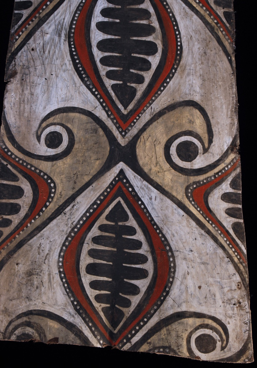 Pangal, Ecorce Peinte, Papouasie Nouvelle Guinée,  Art Océanien, art tribal, 105 x 43 cm-photo-4