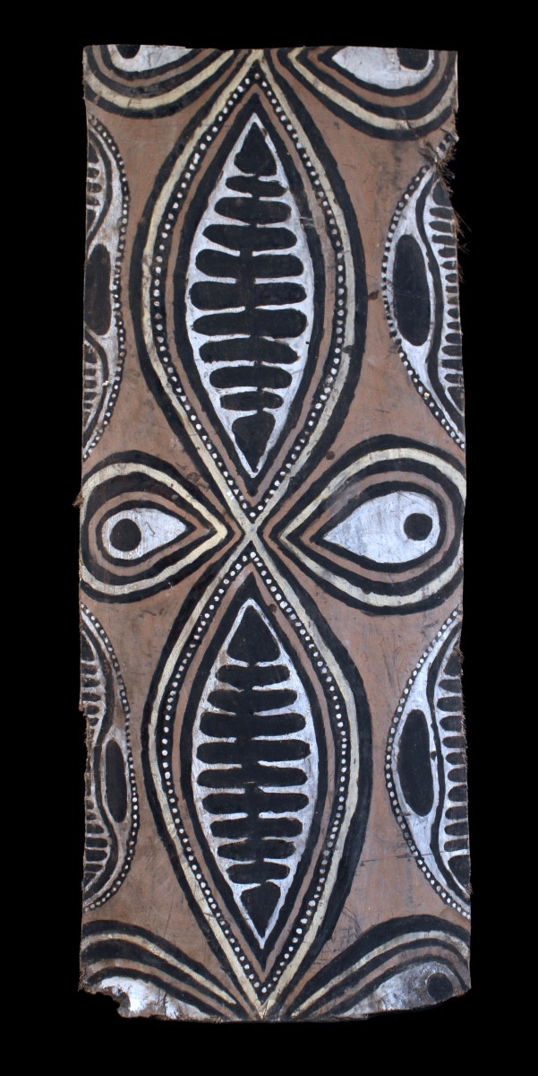 Ecorce Peinte, Papouasie Nouvelle Guinée, art premier, art océanien, art tribal, 94 x 38 cm
