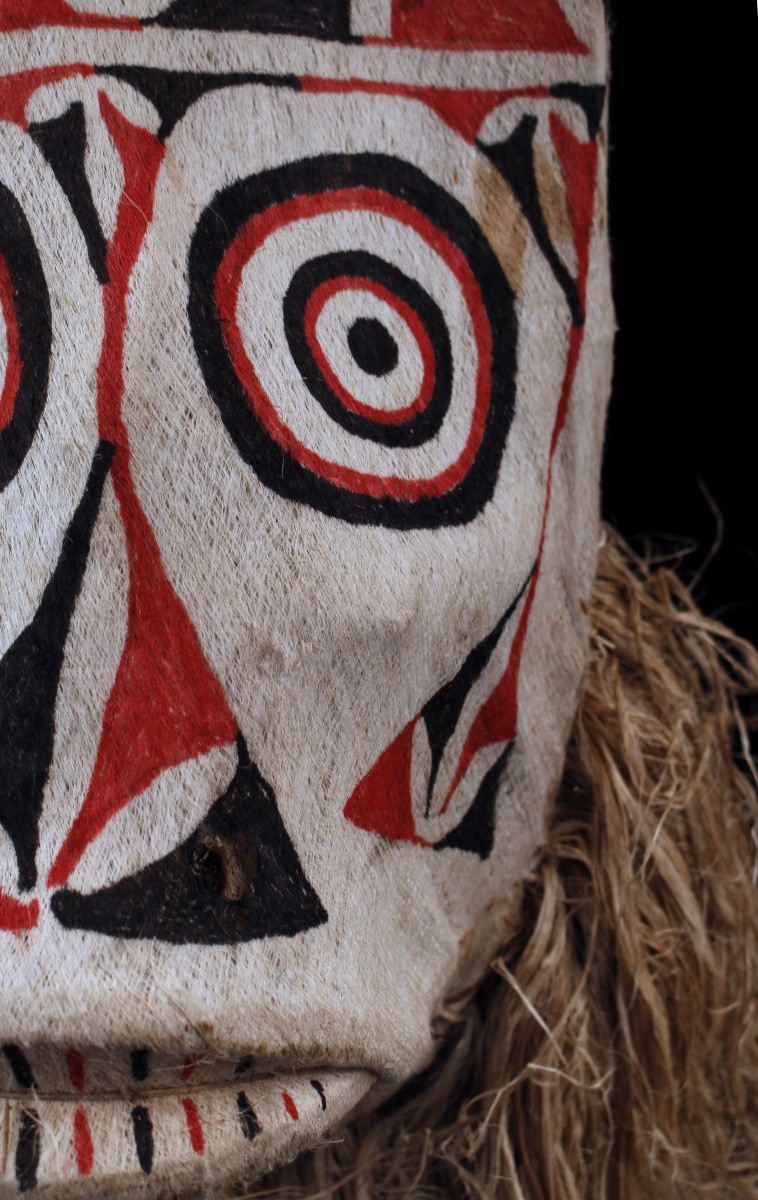 Masque Baining, Nouvelle Bretagne, Papouasie Nouvelle Guinée, Art Océanien, Art Tribal, 187 cm-photo-7