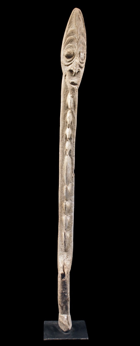 Figure de Culte, Papouasie Nouvelle Guinée, Art Premier, Art Océanien, Art Tribal, 89 cm-photo-3