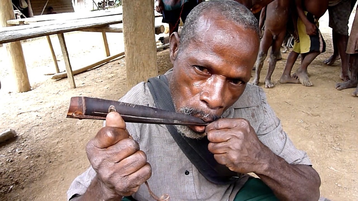 Jew's Harp, Instrument, Oceanic Art, Oceania, Papua New Guinea, Tribal Art, 25 Cm-photo-7
