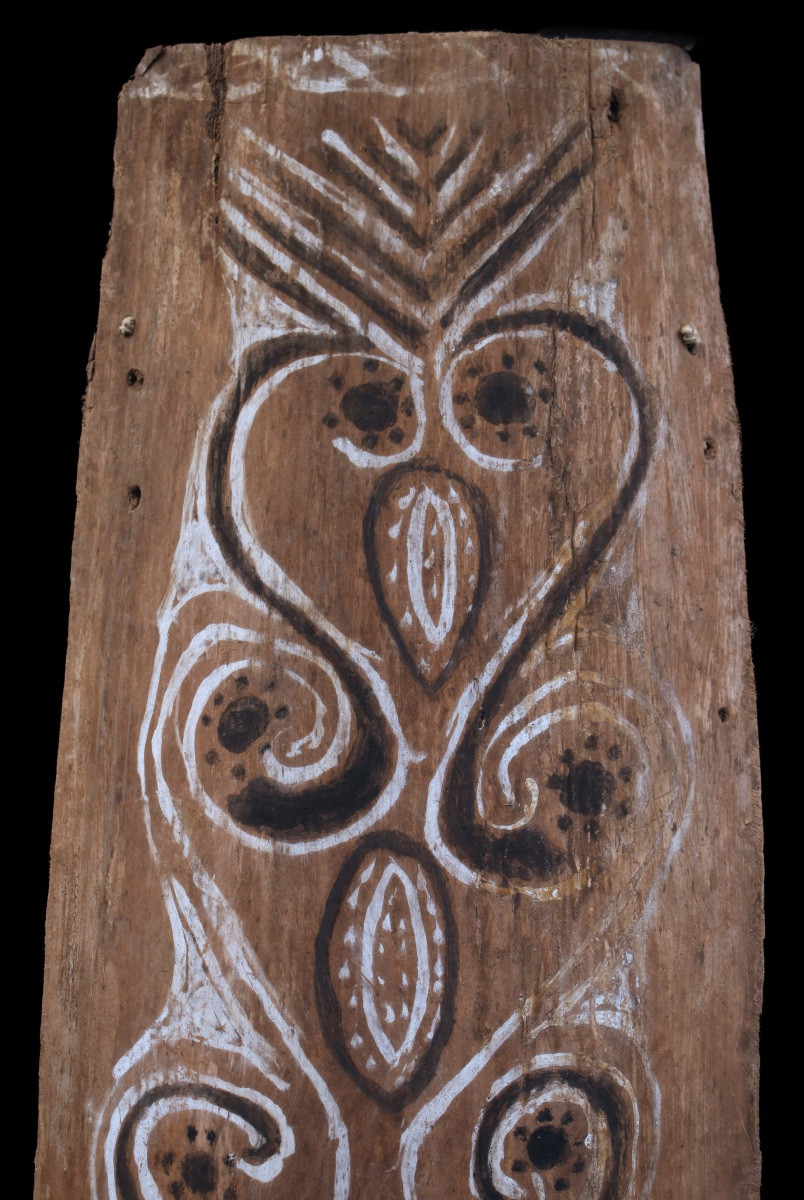Painted Bark, Blackwater, Primitive Art, Oceanic Art, Tribal Art, Bark Painting, 69cm-photo-2