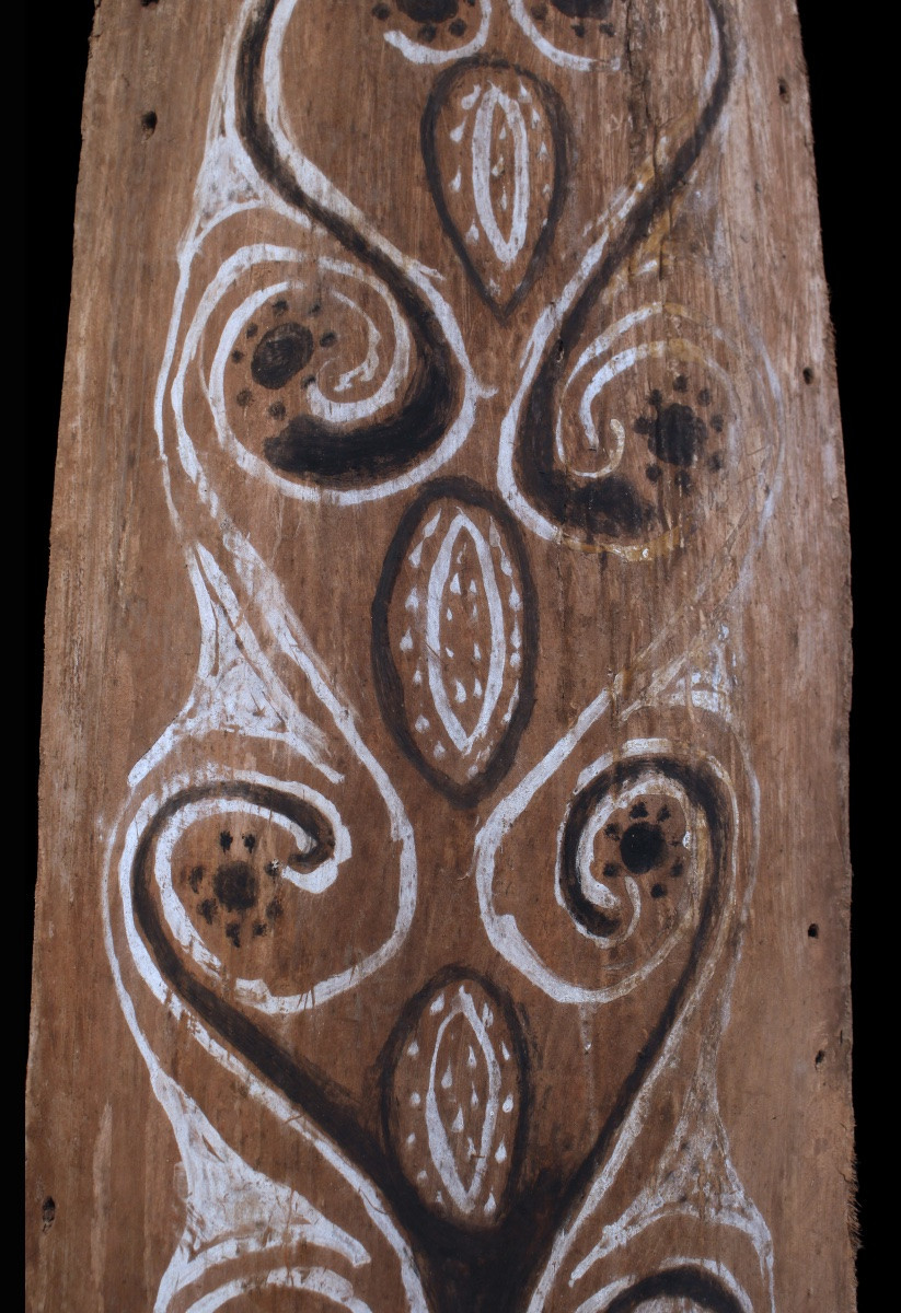 Painted Bark, Blackwater, Primitive Art, Oceanic Art, Tribal Art, Bark Painting, 69cm-photo-3