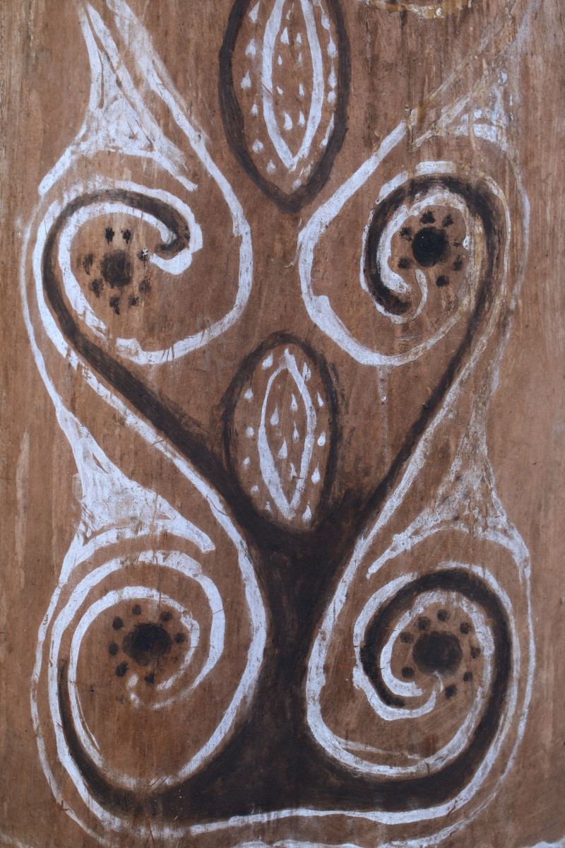 Painted Bark, Blackwater, Primitive Art, Oceanic Art, Tribal Art, Bark Painting, 69cm-photo-4