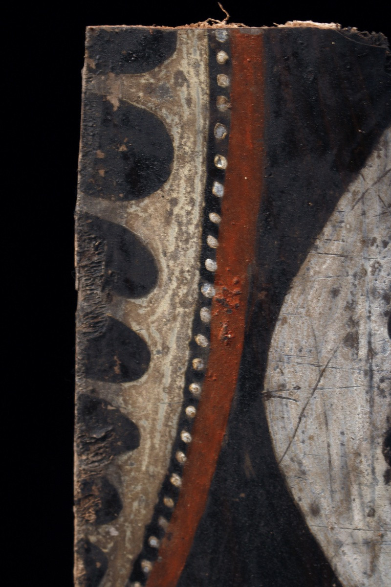 Painted Bark, Kwoma Ethnic Group, Papua New Guinea, Tribal Art, Oceanic Art, 82 Cm-photo-1
