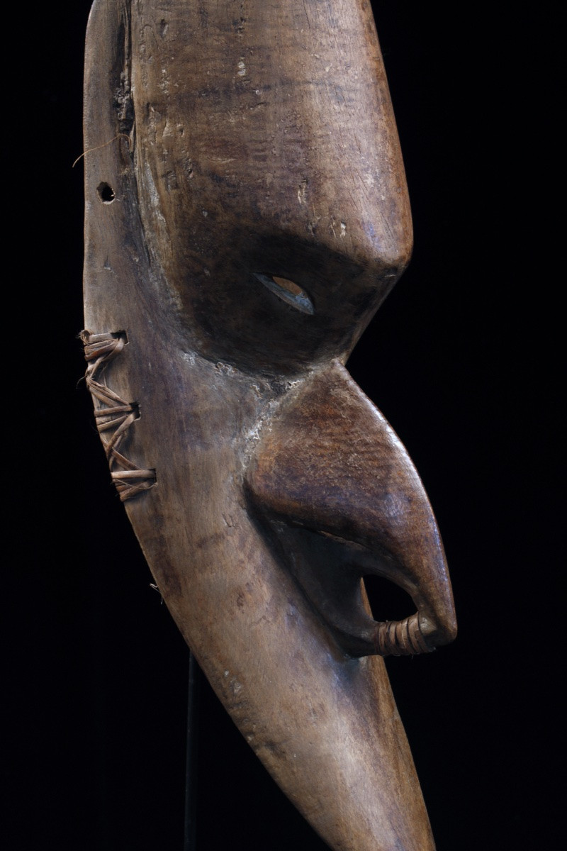 Brag Mask, Oceanic Art, Tribal Art, Sculpture, Primitive Art, Papua New Guinea, 63 Cm-photo-2